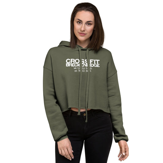 We Train High Crop Hoodie