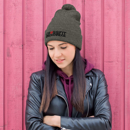Heart CFB Pom-Pom Beanie