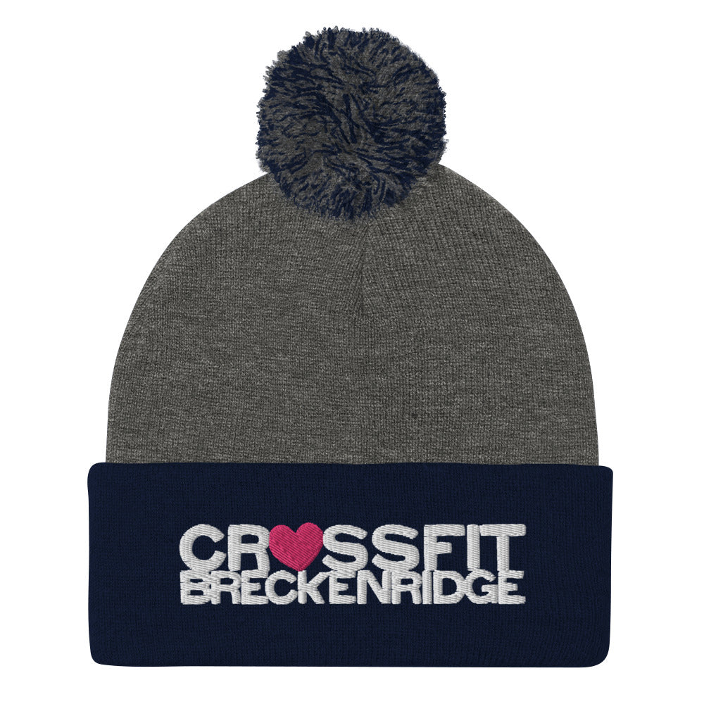 Heart CFB Pom-Pom Beanie